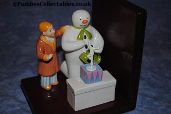 Coalport Snowman Bookend quality figurine