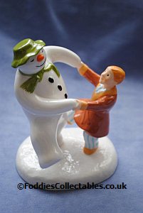 Coalport Snowman Dance At Party quality figurine