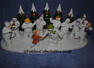 Coalport Snowman Figurine The Snowmans Party