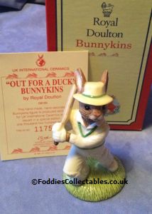 Royal Doulton Bunnykins Out For A Duck quality figurine