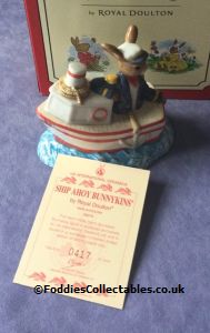 Royal Doulton Bunnykins Ship Ahoy quality figurine