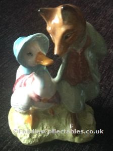 Beswick Beatrix Potter Jemima And Foxy Whiskered Gentleman quality figurine