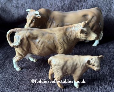 Beswick Cattle Limousin Set quality figurine