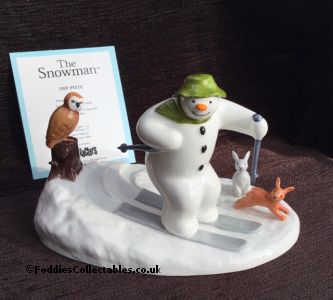 Coalport Snowman Off Piste 2023 quality figurine