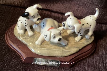 Doulton 101 Dalmatians Patch Rolly And Freckles quality figurine