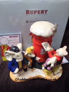 Royal Doulton Rupert The Bear A Letter To Santa quality figurine